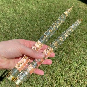 Lucite Candlesticks